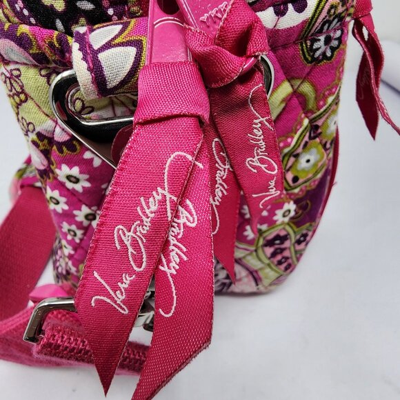 Vera Bradley Travel Messenger Bag Very Berry Paisley Adjustable Strap Pockets - Picture 7 of 12
